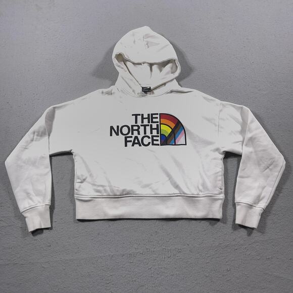 The North‎ Face Hoodie Womens XS Pride Rainbow Pullover Sweatshirt - Picture 1 of 9